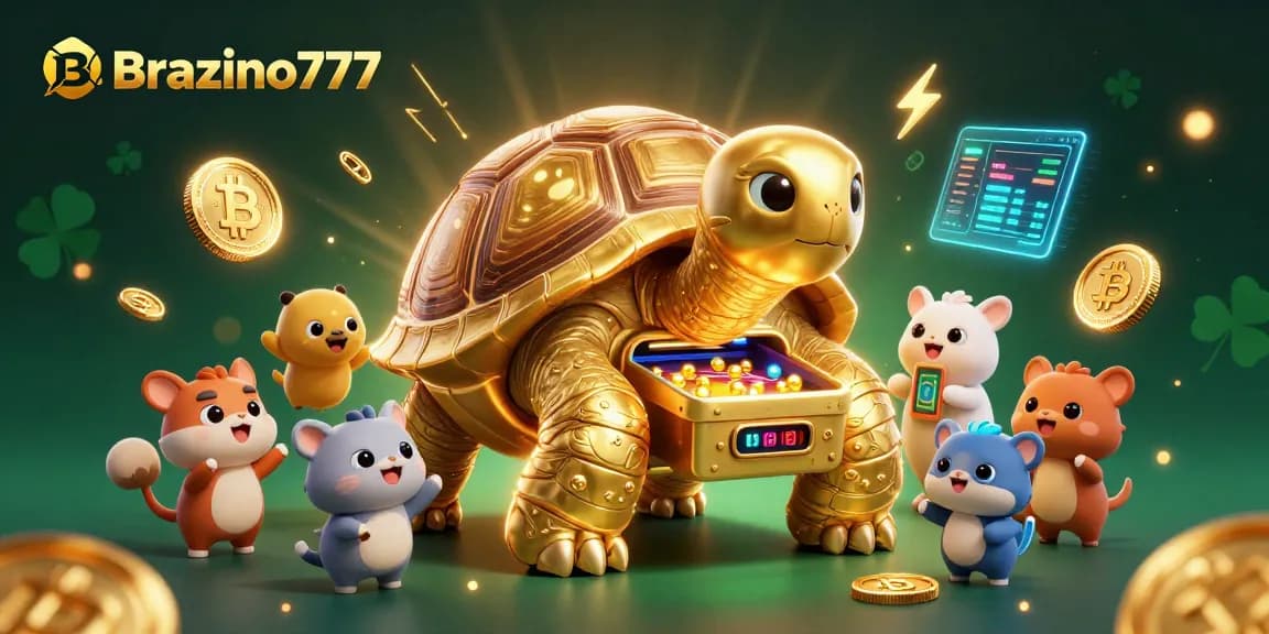 Brazino777 offers engaging gameplay with a colossal tortoise pinball machine and crypto elements.