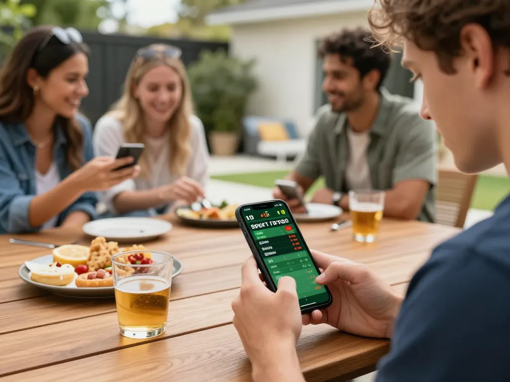 Engaging sports betting experience with luckyindex app showcasing live odds.