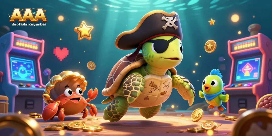 Engage with thrilling gaming action in a vibrant daotaolaixeyenbai 3D casino scene featuring cartoon sea creatures and arcade excitement.