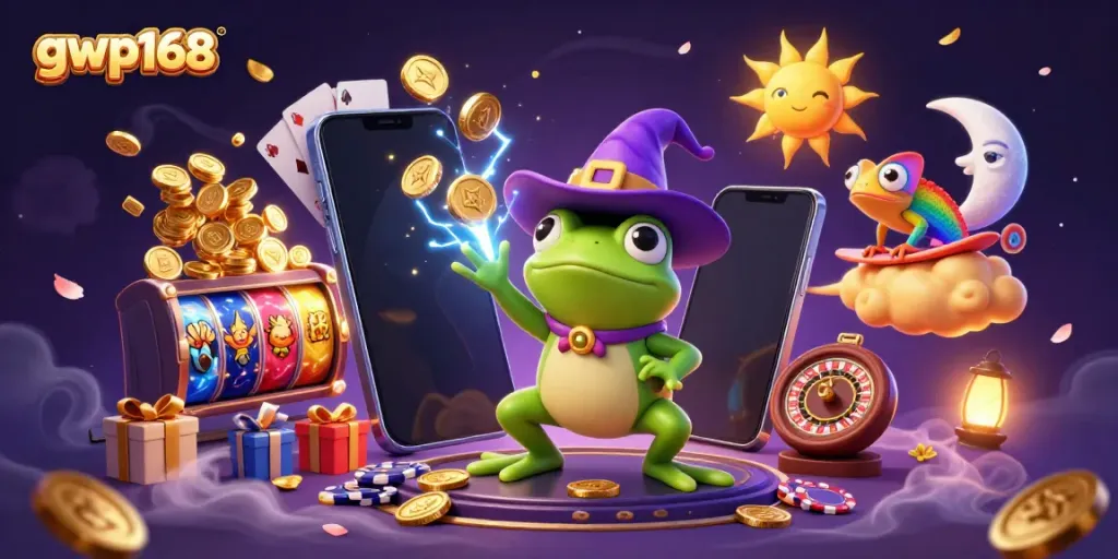 GWP168: Rasakan sensasi jackpot dalam dunia kasino dengan ilustrasi 3D yang memukau.
