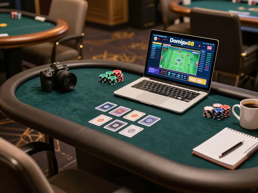 Engaging online poker gameplay on Domino88 showcasing a strategic gaming session.