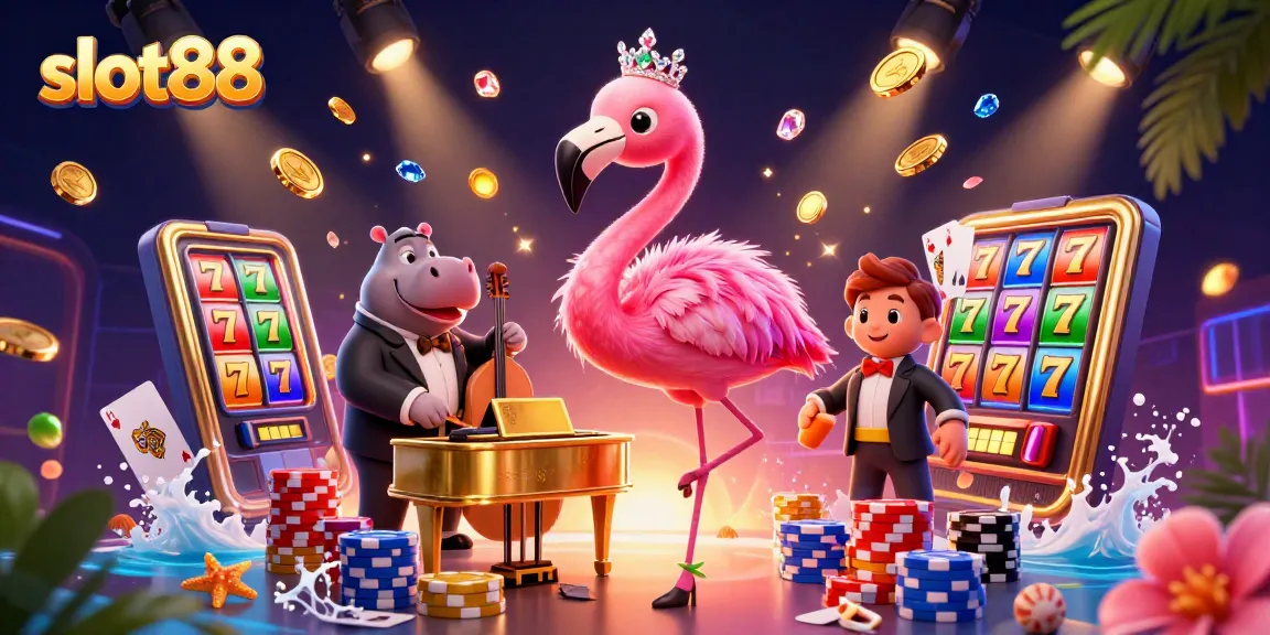 Experience slot88 thrills with dynamic 3D casino characters and winning elements.