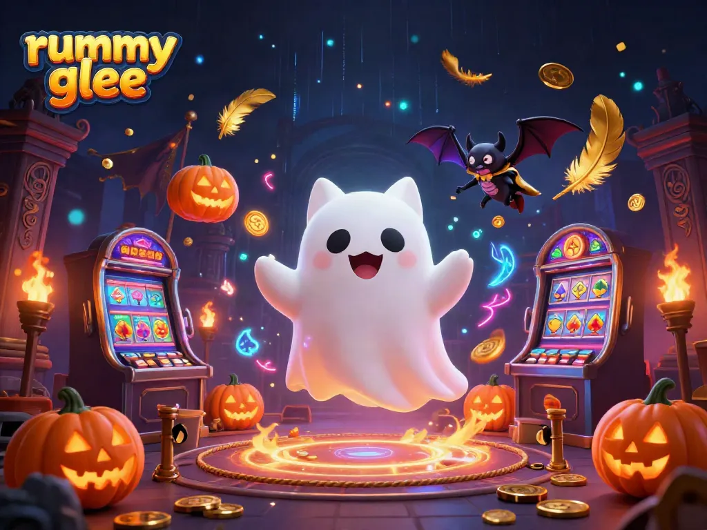 Rummy Glee menghadirkan keseruan dengan kucing hantu dan vampir dalam kasino hantu
