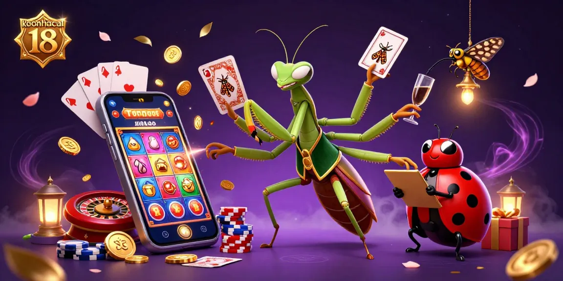 Experience keonhacai 18 with vibrant casino characters and dynamic game elements in a detailed 3D illustration.