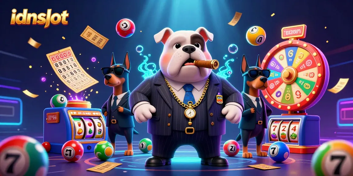 Engage with idnslot's colorful lottery and slot scene filled with dynamic characters and rewards.