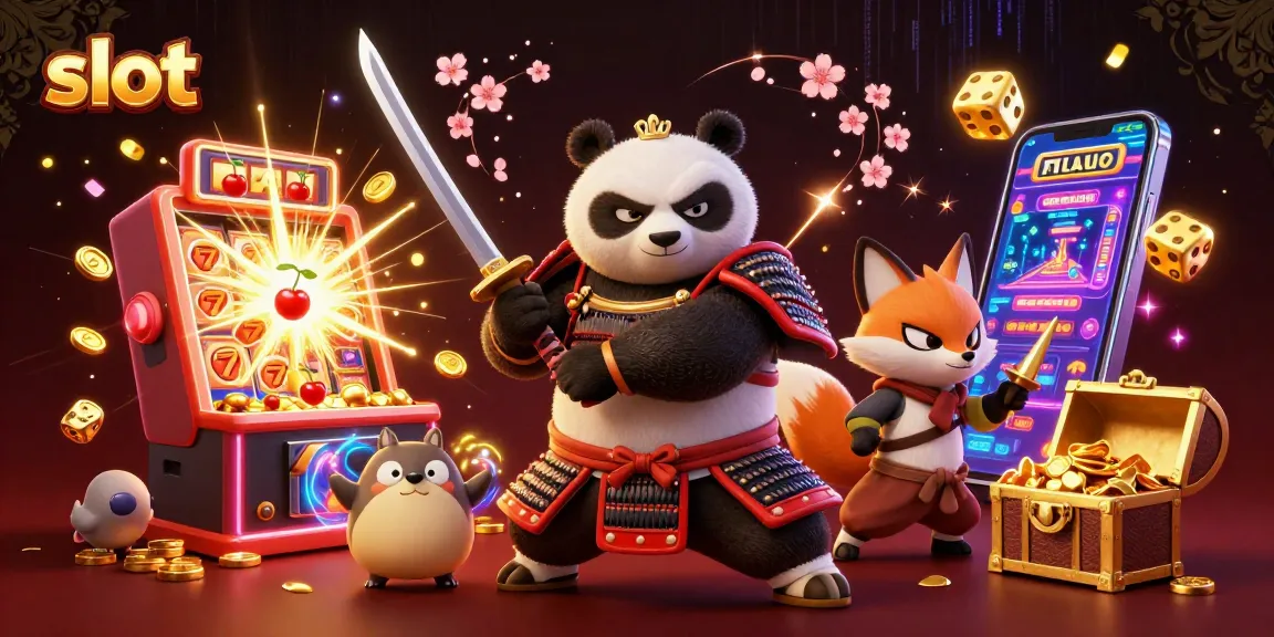 Menangkan slot terfavorit dengan panda samurai dan rubah ninja dalam ilustrasi yang memukau