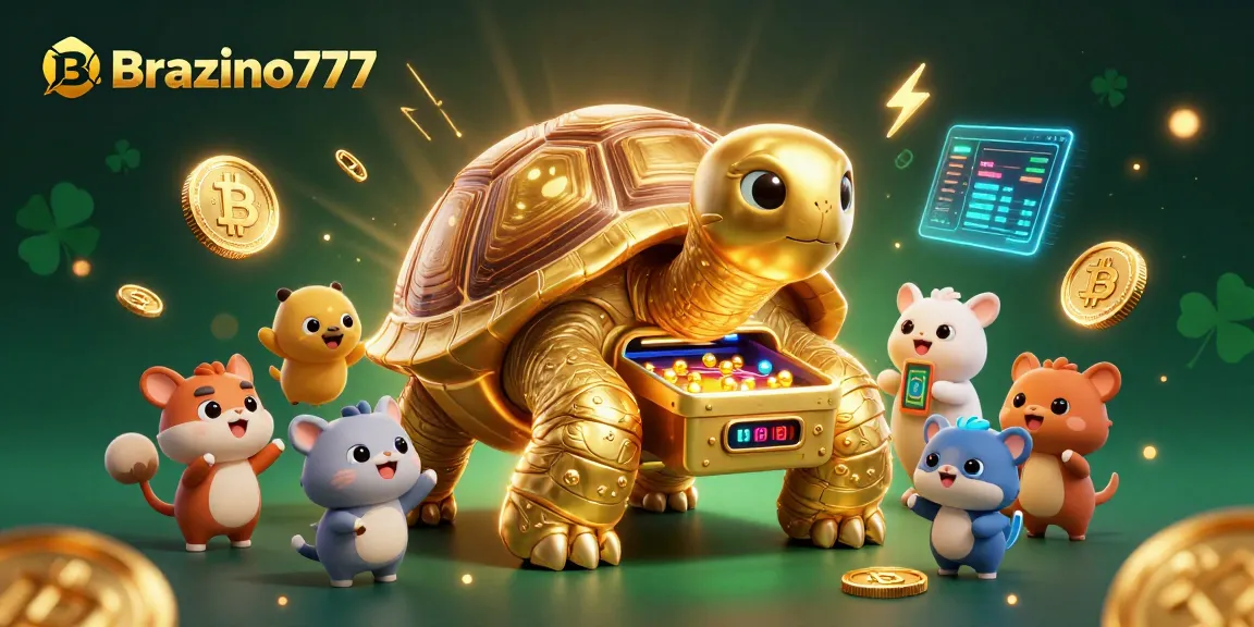 Brazino777 offers engaging gameplay with a colossal tortoise pinball machine and crypto elements.