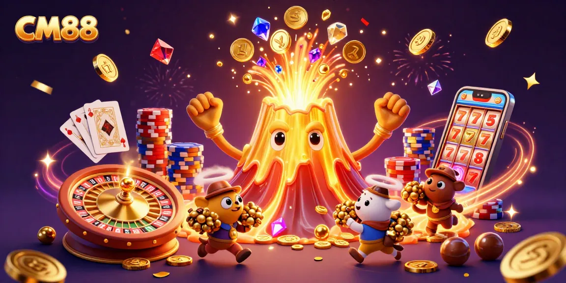 Experience the thrill of CM88 with vibrant casino elements and treasure hunting escapades.