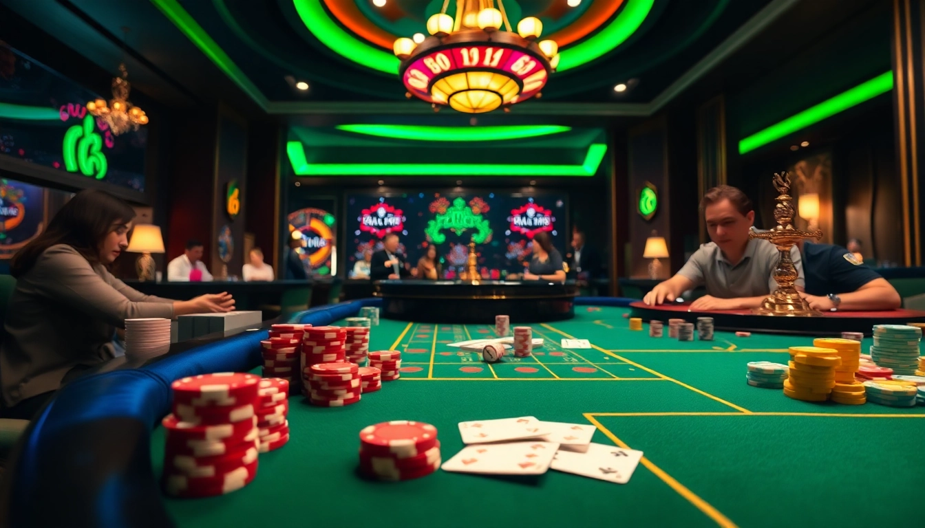 Experience the thrill of casino gaming with mmoo com as players engage in intense table action.