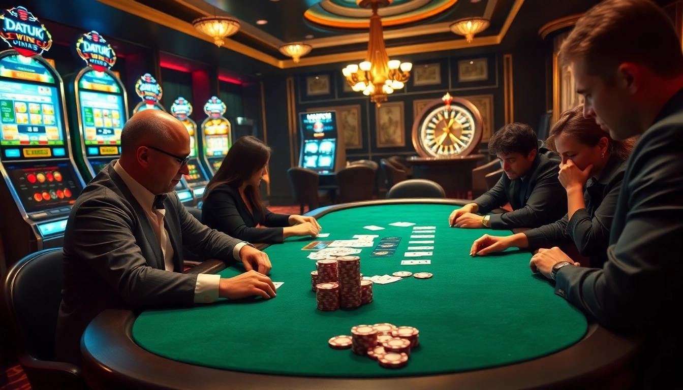 Rasakan sensasi menang di permainan kasino, termasuk Datuk Win yang mendebarkan.